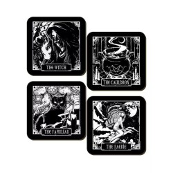 Sous verres tarot sorcière