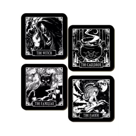 Sous verres tarot sorcière