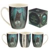 Mug chat noir sorcière verte Lisa Parker