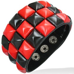 Bracelet studs rouge