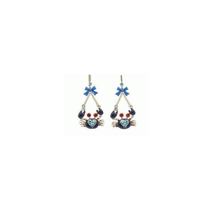 Boucles d'oreilles crabe
