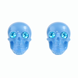 Boucles d'oreille tête de mort colorées