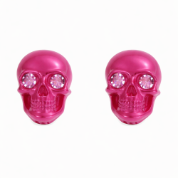 Boucles d'oreille tête de mort colorées