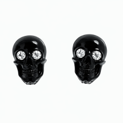 Boucles d'oreille tête de mort colorées