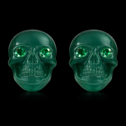 Boucles d'oreille tête de mort colorées