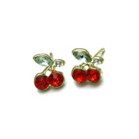 Boucles d'oreille cherry