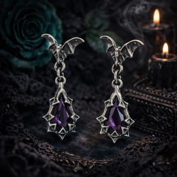 Boucles d'oreille Morticia