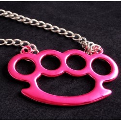 Collier poing américain (rose)