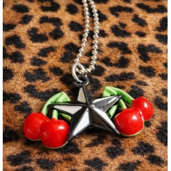 Collier cherry star