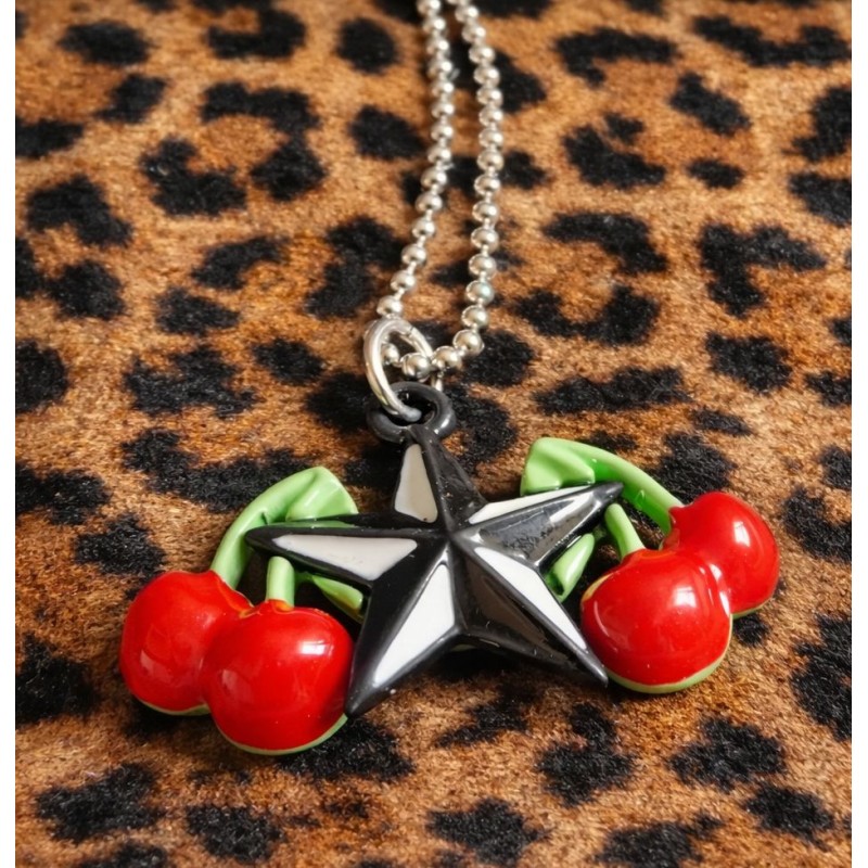 Collier cherry star