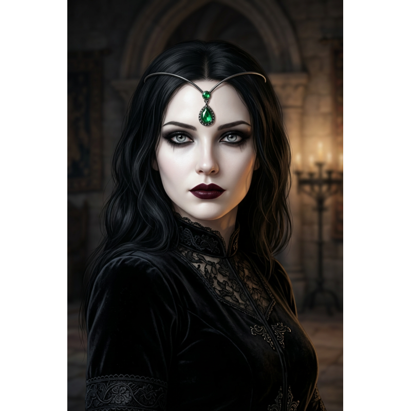 Diadème médiéval (vert)