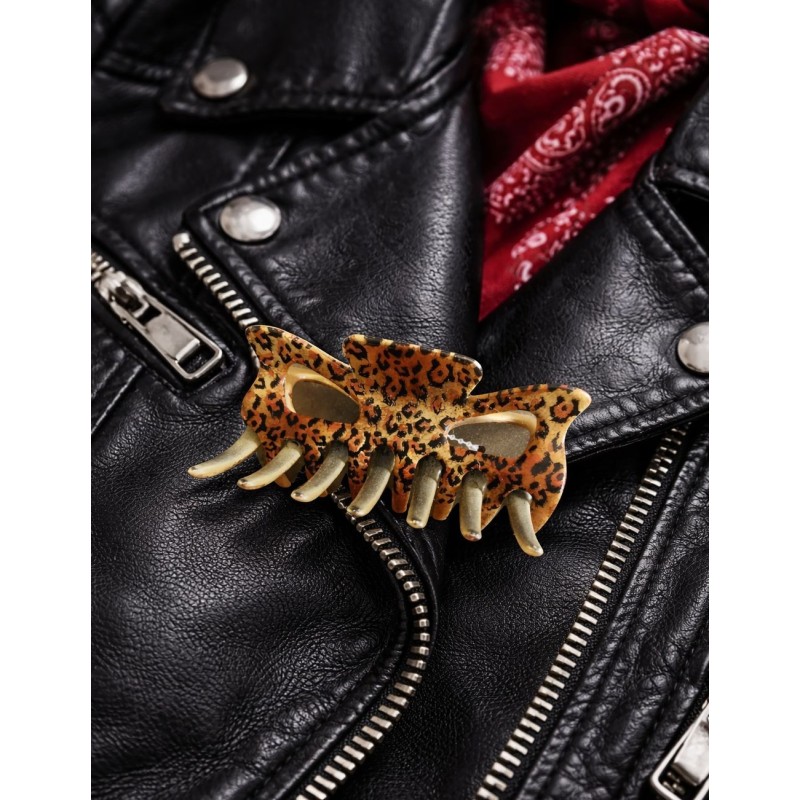 Pince cheveux léopard