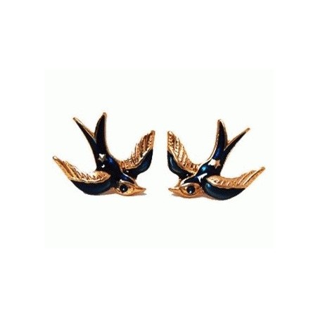 Boucles d'oreilles hirondelles