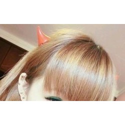 Paire de barrettes cornes de diable