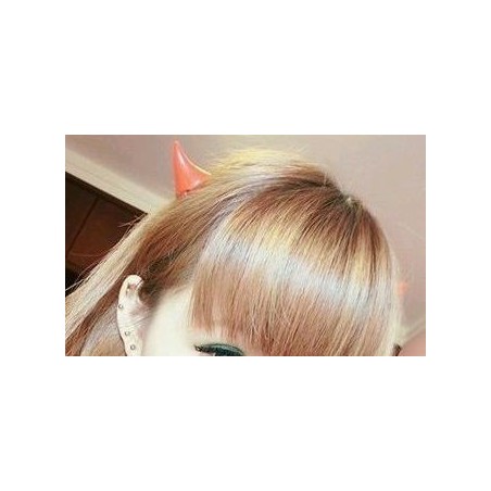 Paire de barrettes cornes de diable