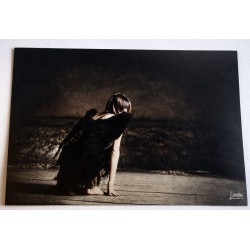 Carte postale ange noir