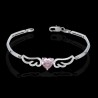 Bracelet coeur ailé