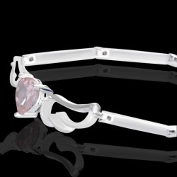 Bracelet coeur ailé