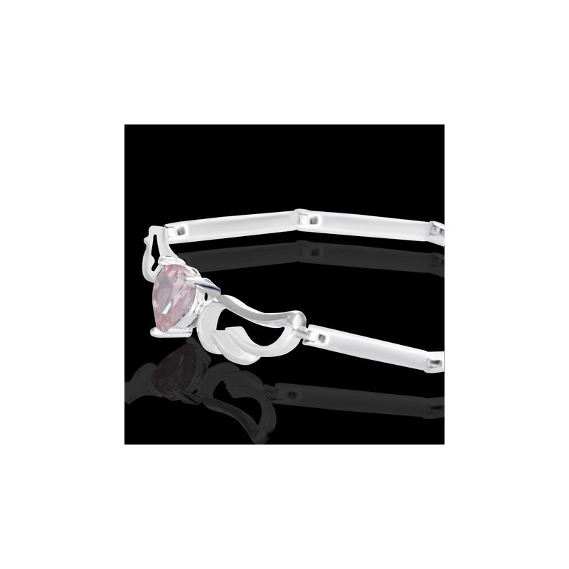 Bracelet coeur ailé