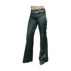 Pantalon ceinture dentelle