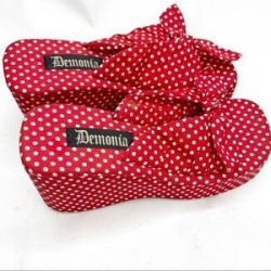 Chaussures plateformes Minnie (rouge)