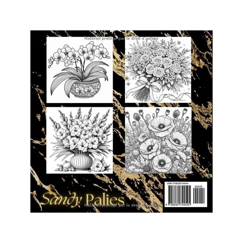 Cahier de coloriage "Fleurs et bouquets"