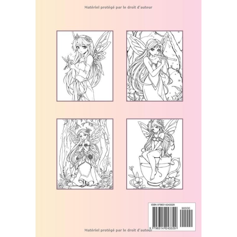 Cahier de coloriage Fées