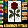 Cahier de coloriages vitraux