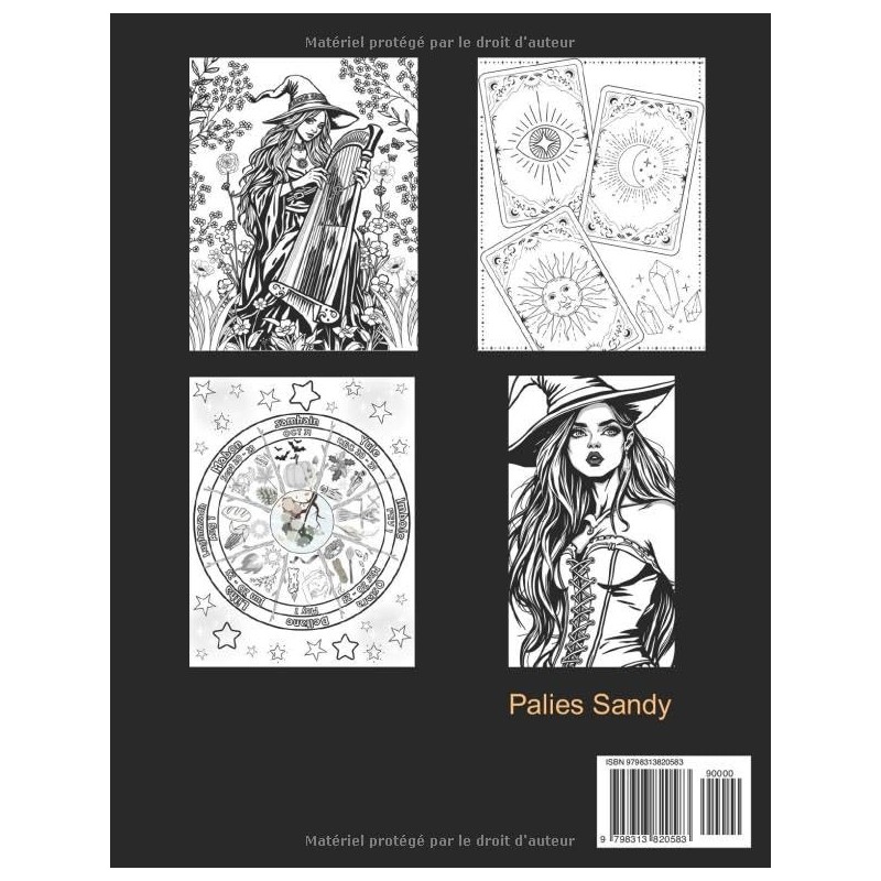 Cahier de coloriages "sorcière"